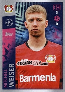 Sticker Mitchell Weiser - UEFA Champions League 2019-2020 n. 69 - Topps