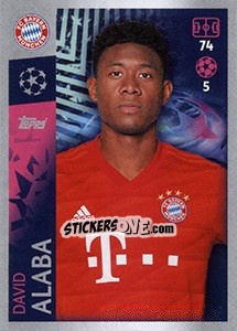 Sticker David Alaba - UEFA Champions League 2019-2020 n. 85 - Topps