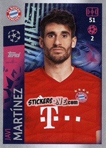 Figurina Javi Martínez - UEFA Champions League 2019-2020 n. 89 - Topps
