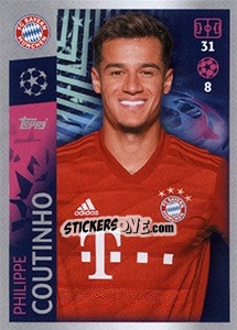 Sticker Philippe Coutinho - UEFA Champions League 2019-2020 n. 90 - Topps