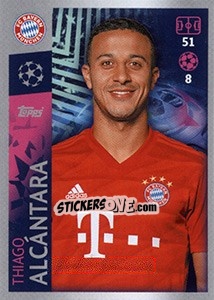 Sticker Thiago Alcantara - UEFA Champions League 2019-2020 n. 91 - Topps