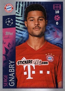 Sticker Serge Gnabry - UEFA Champions League 2019-2020 n. 95 - Topps