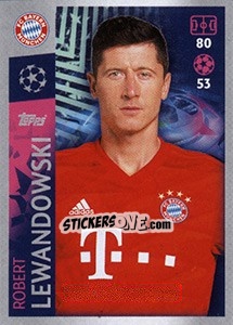 Sticker Robert Lewandowski - UEFA Champions League 2019-2020 n. 97 - Topps