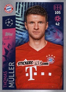 Sticker Thomas Müller - UEFA Champions League 2019-2020 n. 98 - Topps