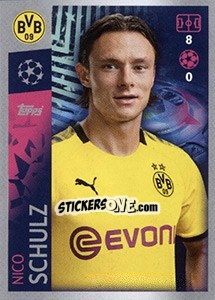 Sticker Nico Schulz - UEFA Champions League 2019-2020 n. 122 - Topps