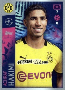 Sticker Achraf Hakimi - UEFA Champions League 2019-2020 n. 123 - Topps