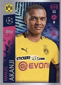 Sticker Manuel Akanji - UEFA Champions League 2019-2020 - Topps