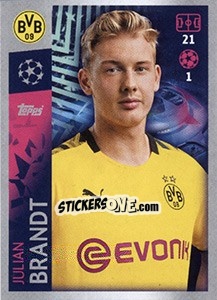 Sticker Julian Brandt - UEFA Champions League 2019-2020 - Topps