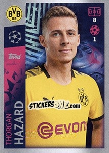 Sticker Thorgan Hazard - UEFA Champions League 2019-2020 n. 134 - Topps