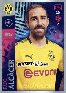 Sticker Paco Alcácer - UEFA Champions League 2019-2020 - Topps