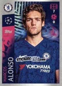 Sticker Marcos Alonso - UEFA Champions League 2019-2020 n. 142 - Topps