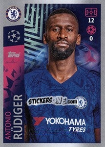 Sticker Antonio Rüdiger - UEFA Champions League 2019-2020 n. 143 - Topps
