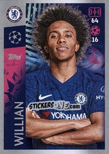 Sticker Willian - UEFA Champions League 2019-2020 n. 154 - Topps