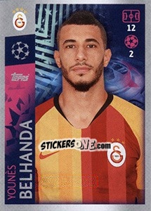 Sticker Younes Belhanda - UEFA Champions League 2019-2020 n. 166 - Topps
