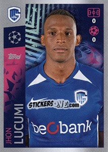 Sticker Jhon Lucumi - UEFA Champions League 2019-2020 n. 182 - Topps