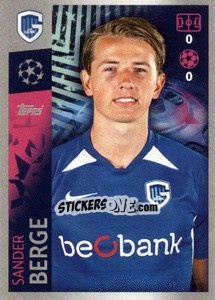 Cromo Sander Berge - UEFA Champions League 2019-2020 - Topps