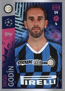 Sticker Diego Godín - UEFA Champions League 2019-2020 n. 198 - Topps