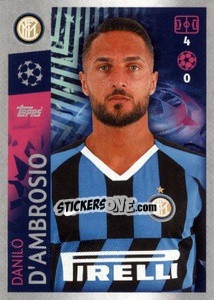 Sticker Danilo D'Ambrosio - UEFA Champions League 2019-2020 - Topps