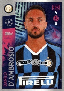 Sticker Danilo D'Ambrosio - UEFA Champions League 2019-2020 n. 200 - Topps