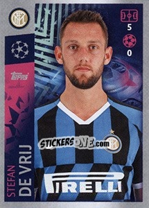 Sticker Stefan de Vrij - UEFA Champions League 2019-2020 - Topps