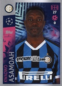 Sticker Kwadwo Asamoah - UEFA Champions League 2019-2020 - Topps