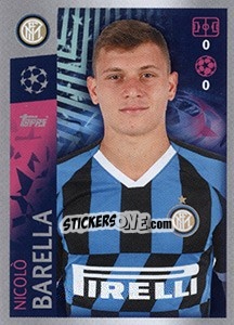 Sticker Nicolo Barella - UEFA Champions League 2019-2020 n. 204 - Topps