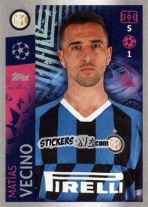 Sticker Matias Vecino - UEFA Champions League 2019-2020 n. 205 - Topps