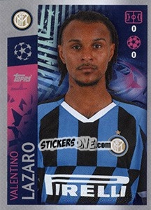 Sticker Valentino Lazaro - UEFA Champions League 2019-2020 n. 208 - Topps