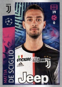 Sticker Mattia De Sciglio - UEFA Champions League 2019-2020 n. 222 - Topps