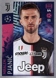 Sticker Miralem Pjanic - UEFA Champions League 2019-2020 n. 225 - Topps