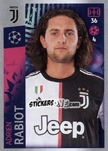 Sticker Adrien Rabiot - UEFA Champions League 2019-2020 n. 226 - Topps