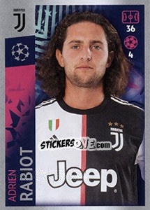 Sticker Adrien Rabiot - UEFA Champions League 2019-2020 - Topps