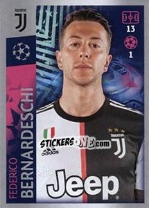 Sticker Federico Bernardeschi - UEFA Champions League 2019-2020 n. 230 - Topps