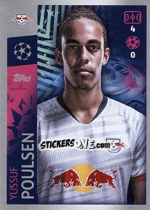 Sticker Yussuf Poulsen - UEFA Champions League 2019-2020 - Topps