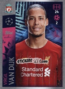 Sticker Virgil van Dijk - UEFA Champions League 2019-2020 - Topps