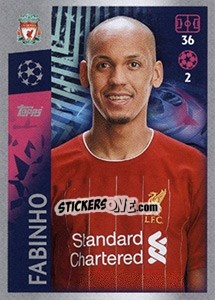 Sticker Fabinho - UEFA Champions League 2019-2020 n. 278 - Topps