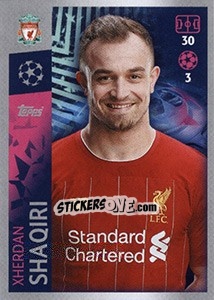 Sticker Xherdan Shaqiri - UEFA Champions League 2019-2020 n. 279 - Topps