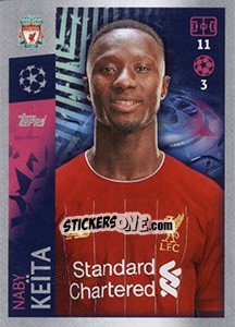 Sticker Naby Keita - UEFA Champions League 2019-2020 n. 281 - Topps