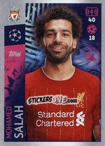 Sticker Mohamed Salah - UEFA Champions League 2019-2020 - Topps