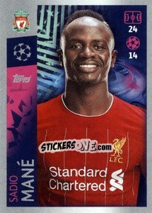Sticker Sadio Mané - UEFA Champions League 2019-2020 n. 287 - Topps