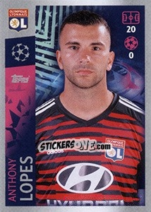 Sticker Anthony Lopes - UEFA Champions League 2019-2020 - Topps