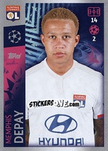 Sticker Memphis Depay - UEFA Champions League 2019-2020 n. 326 - Topps