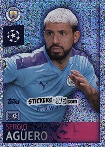 Sticker Sergio Agüero - Top Scorer - UEFA Champions League 2019-2020 n. 329 - Topps