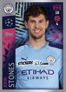 Sticker John Stones - UEFA Champions League 2019-2020 n. 332 - Topps