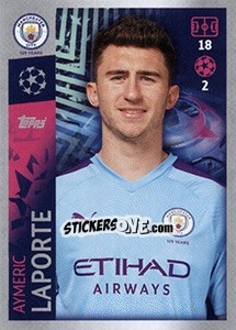 Sticker Aymeric Laporte - UEFA Champions League 2019-2020 n. 335 - Topps