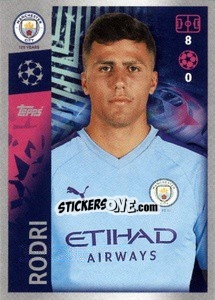 Sticker Rodri - UEFA Champions League 2019-2020 - Topps