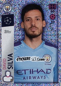 Sticker David Silva - UEFA Champions League 2019-2020 n. 339 - Topps