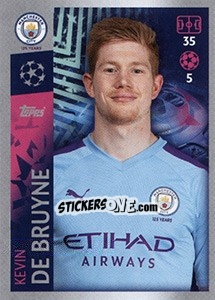 Cromo Kevin De Bruyne - UEFA Champions League 2019-2020 - Topps