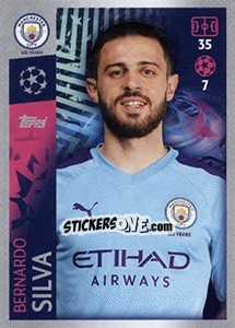 Sticker Bernardo Silva - UEFA Champions League 2019-2020 n. 341 - Topps