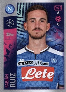 Sticker Fabián Ruiz - UEFA Champions League 2019-2020 n. 357 - Topps